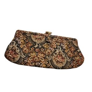 Vtg Floral Clutch
